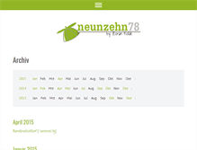 Tablet Screenshot of neunzehn78.info